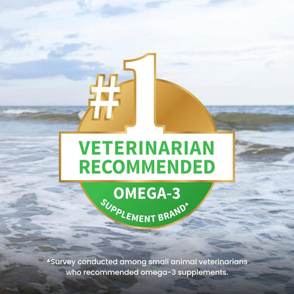 HOTNutramax Welactin Omega 3 Fish Oil for Dogs, Skin and Coat Health Supplement, Plus Immune and Overall Health, Premium Omega 3 Fatty Acids, Multivitamin For Dogs, Soft Chews, 60 Count