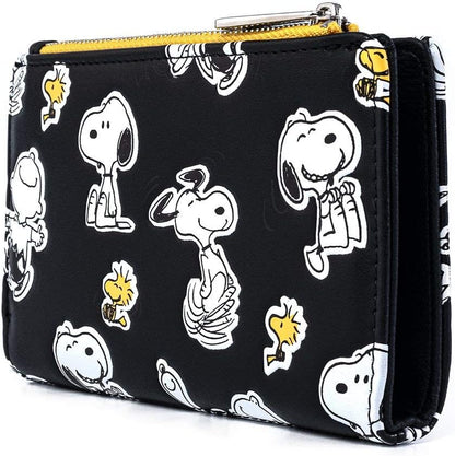 HOTLoungefly Peanuts Snoopy and Woodstock All Over Print Wallet