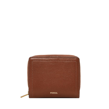 HOTFossil Women's Logan RFID-Blocking Leather Mini Multifunction Bifold Wallet