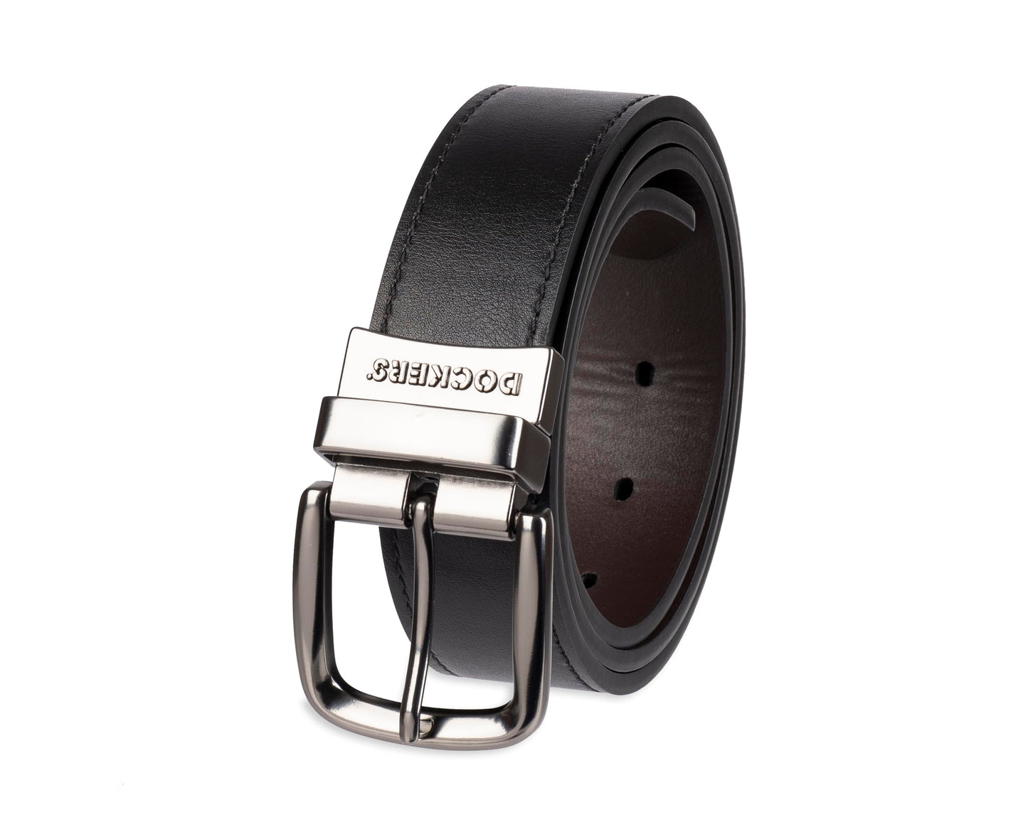 HOTDOCKERS Men's Two-in-one Reversible Rotative Buckle Everyday Casual Dress Belt (Regular and Big & Tall Sizing)