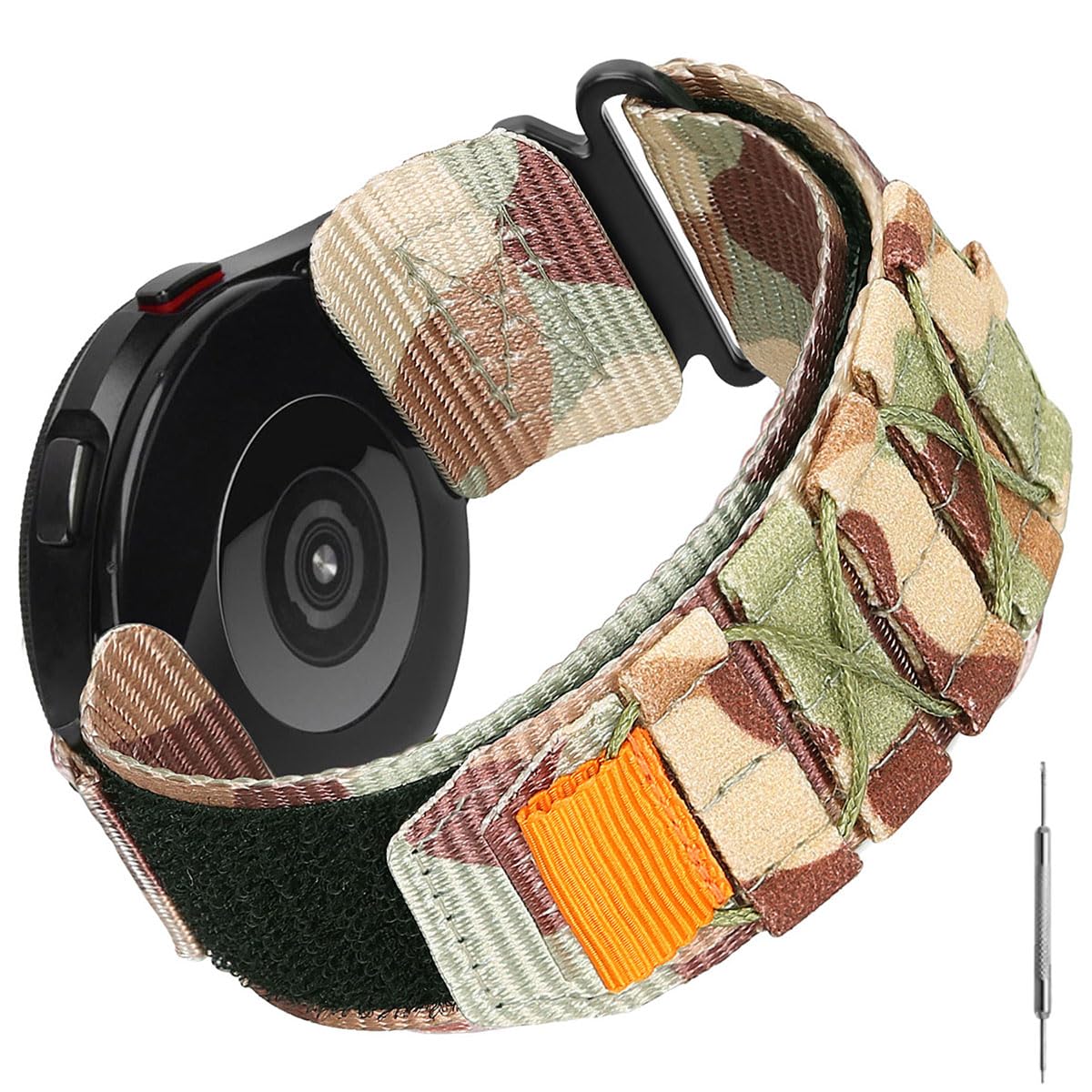 HOTRugged Nylon Sport Watch Band 20mm 22mm Quick Release Watch Strap Mountaineering Style Replacement Watch Strap 5 Colors (Black/Army Green/Navy blue/Grey/Orange) for Men Big Wrist