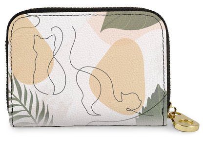 HOTMonarque RFID Secure Armored Zipper Wallet (Henri Matisse Cat)