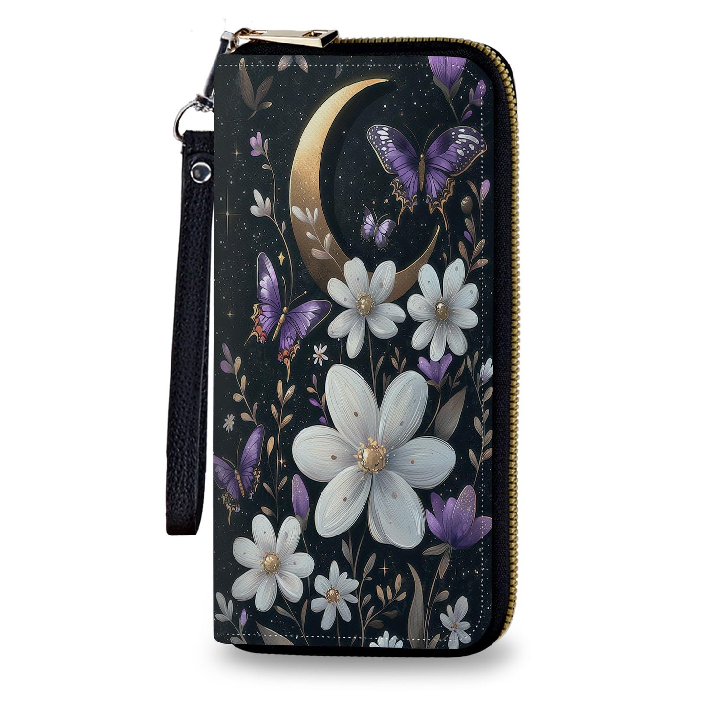 HOTWomen's Wallet Leather Credit Card Holder with RFID Blocking Cool Rooster Clutch Travel Purse Large Capacity with Zip and Wristlet