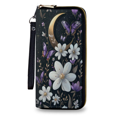 HOTWomen's Wallet Leather Credit Card Holder with RFID Blocking Cool Rooster Clutch Travel Purse Large Capacity with Zip and Wristlet