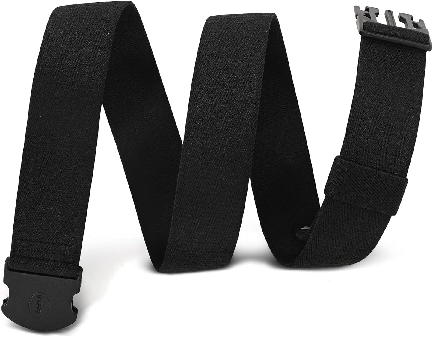 HOTWHIPPY Mens Elastic Stretch Belt Unisex Adventure Web Belt for Women Men with Non-Metal Buckle Adjustable Belts