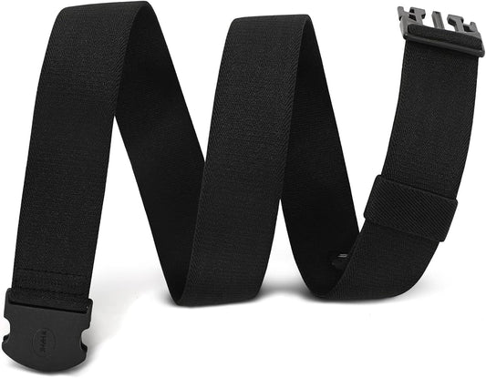 HOTWHIPPY Mens Elastic Stretch Belt Unisex Adventure Web Belt for Women Men with Non-Metal Buckle Adjustable Belts