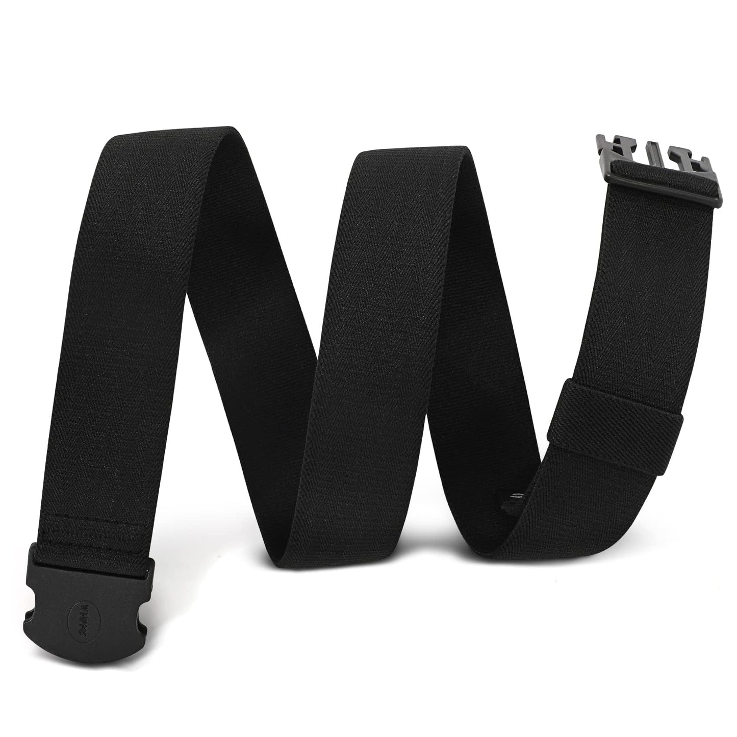 HOTWHIPPY Mens Elastic Stretch Belt Unisex Adventure Web Belt for Women Men with Non-Metal Buckle Adjustable Belts