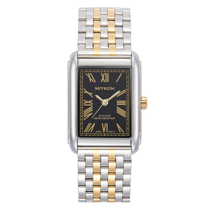 HOTMiykon Vintage Dress Watches for Men – Square Tank Watch with Solid Stainless Steel Bracelet, Mens Dress Watches – Japanese Quartz, Waterproof to 100ft