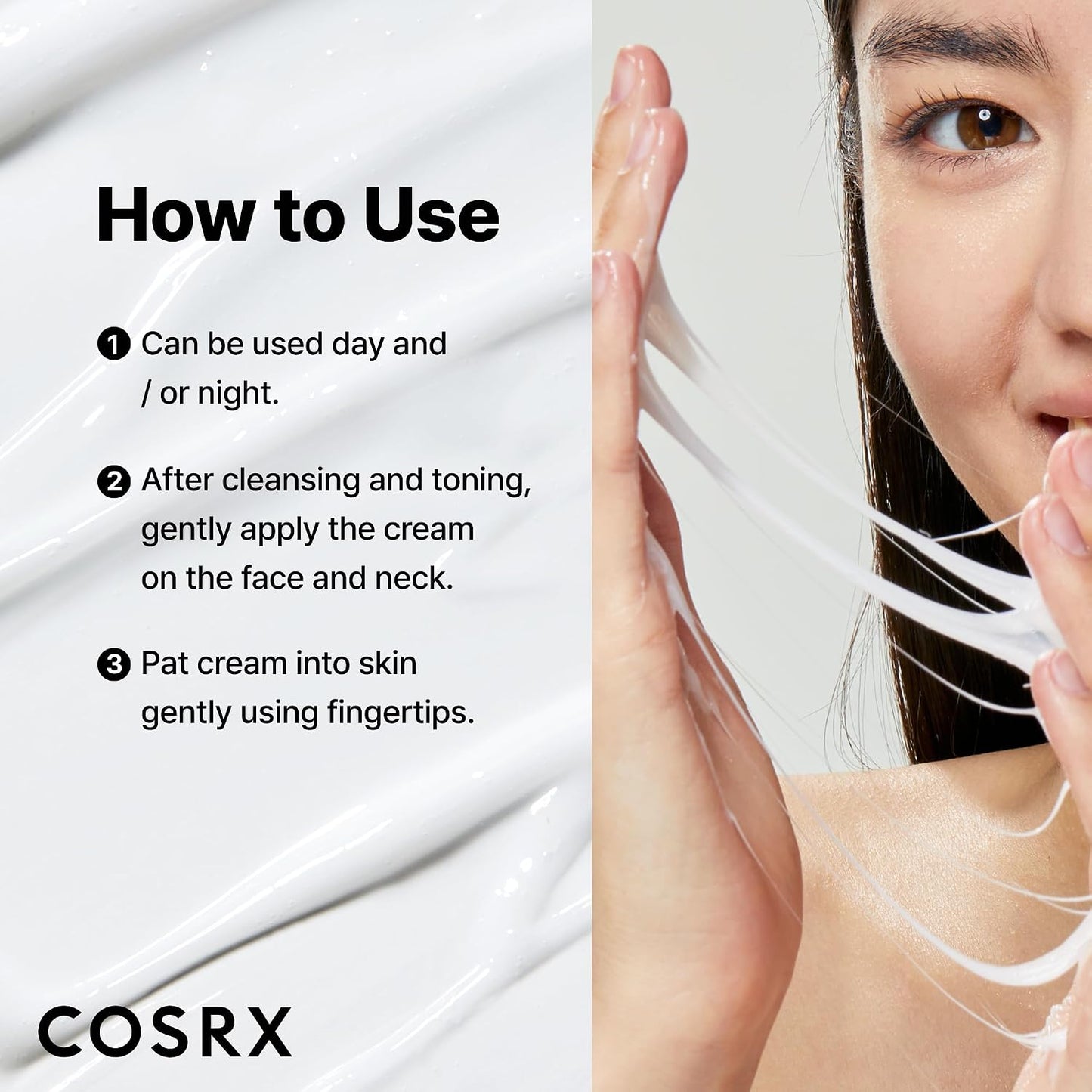 HOTCOSRX Snail Mucin 92% Face Moisturizer, 3.52 Oz, Lightweight Moisturing Cream for Soft, Glowy Skin, Korean Skin Care, Korean Moisturizer Face Cream
