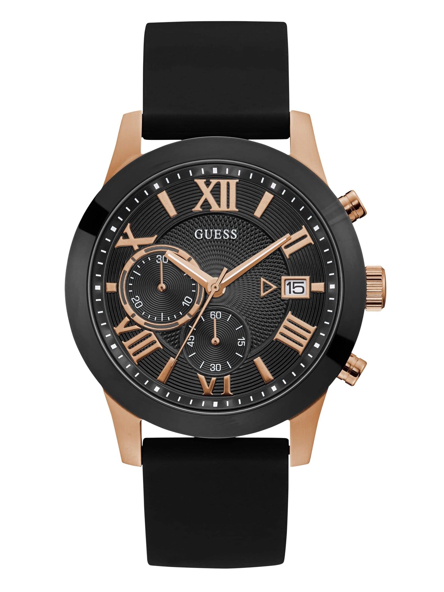 HOTGuess Men's Analog Dress Watch| Stainless Steel Case| 50M Water Resistance