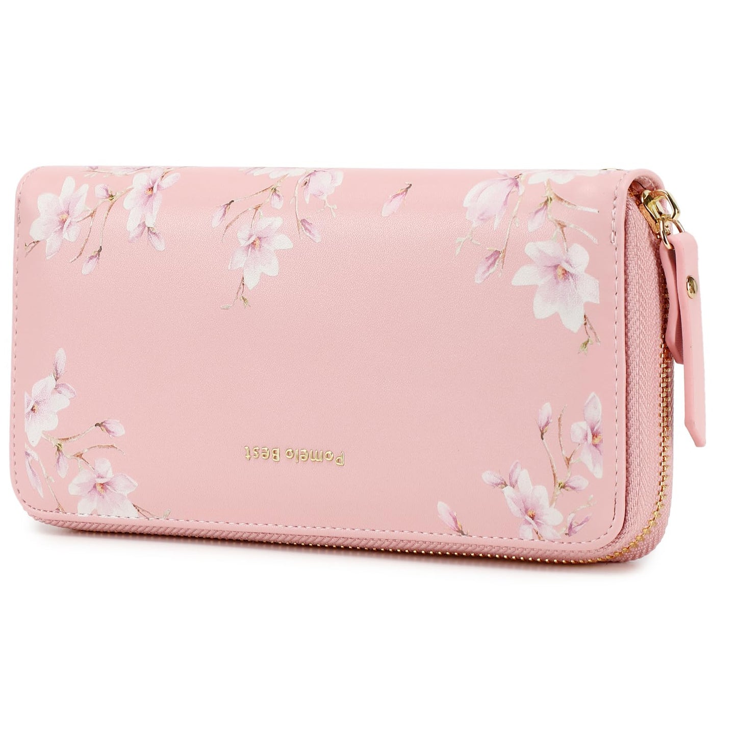HOTPomelo Best Womens Wallet RFID Blocking Leather Multi Credit Card Large Capacity Wristlet Zip Around Long Wallets for Lady
