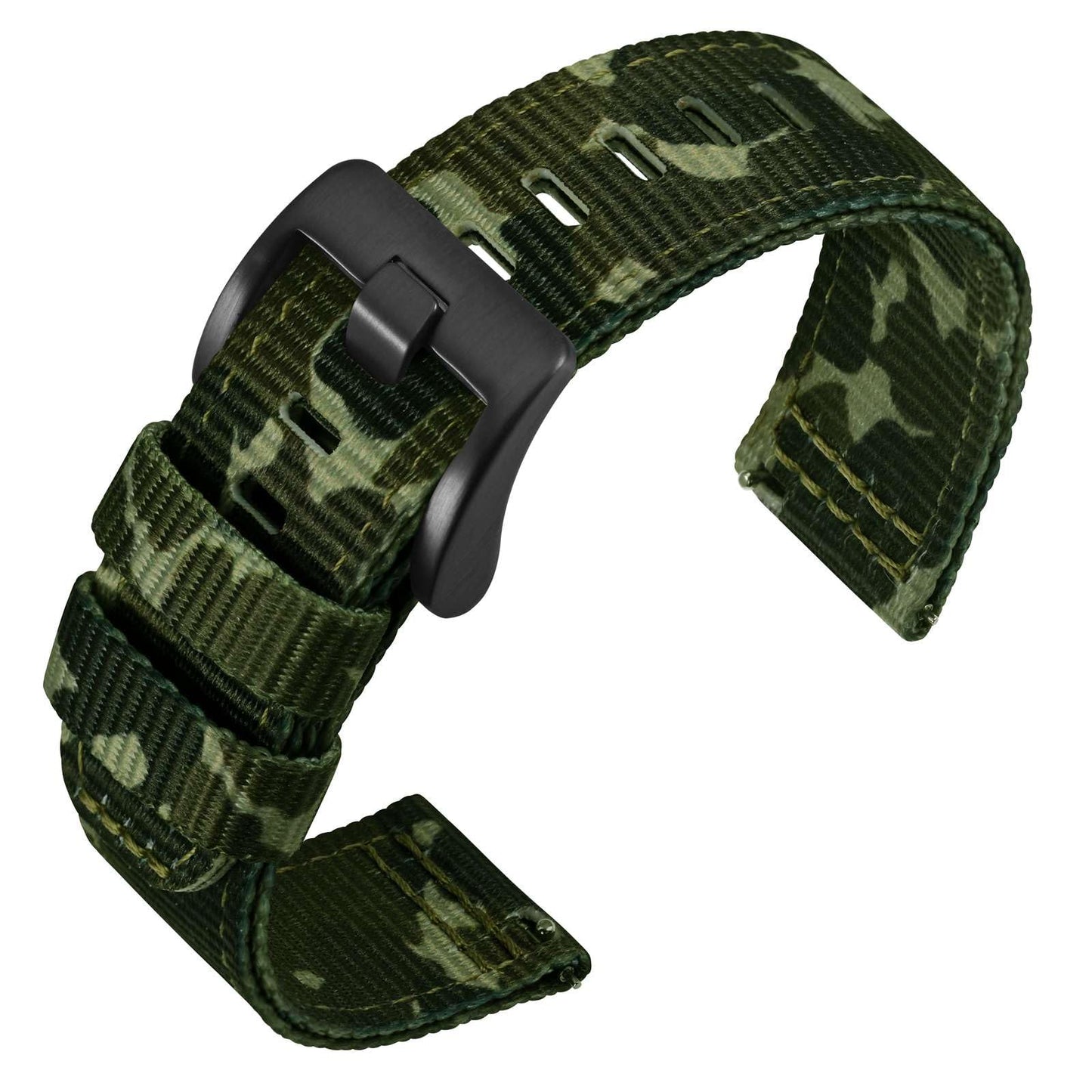 HOTANNEFIT Quick Release Watch Bands, Military Nylon Watch Strap for Men, Multiple Colors & Width (18mm, 19mm, 20mm, 22mm, 24mm)