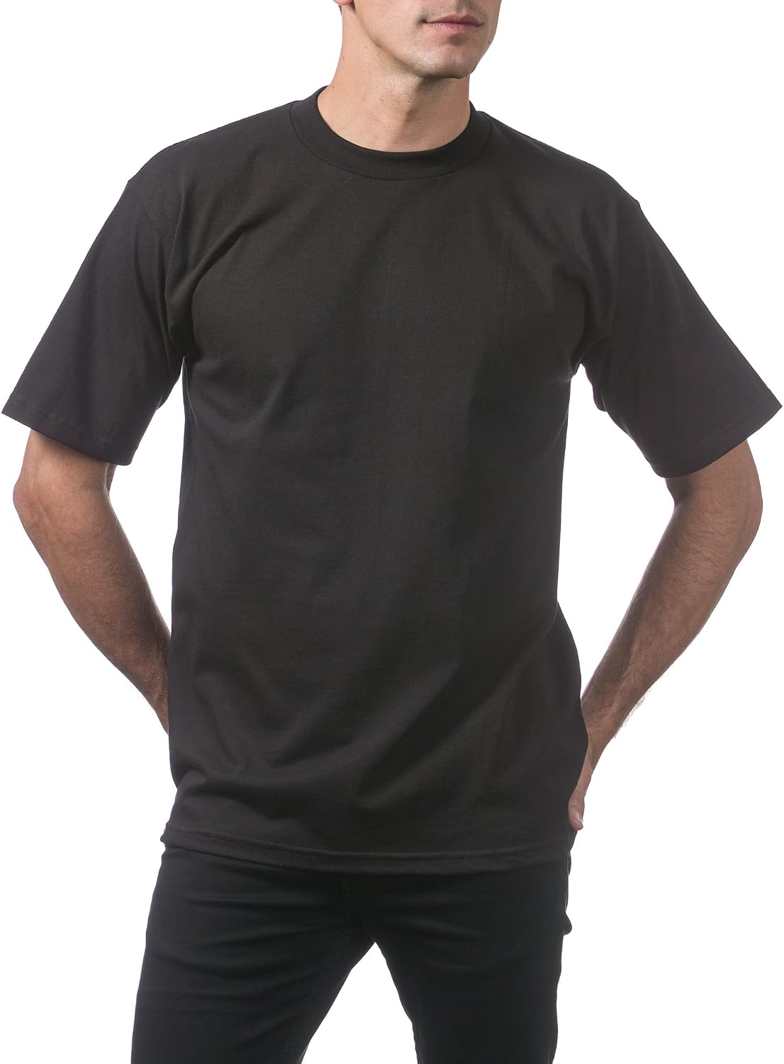 HOTPro Club Men's 3-Pack Heavyweight Cotton Short Sleeve Crew Neck T-Shirt