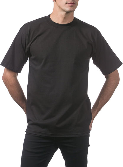 HOTPro Club Men's 3-Pack Heavyweight Cotton Short Sleeve Crew Neck T-Shirt