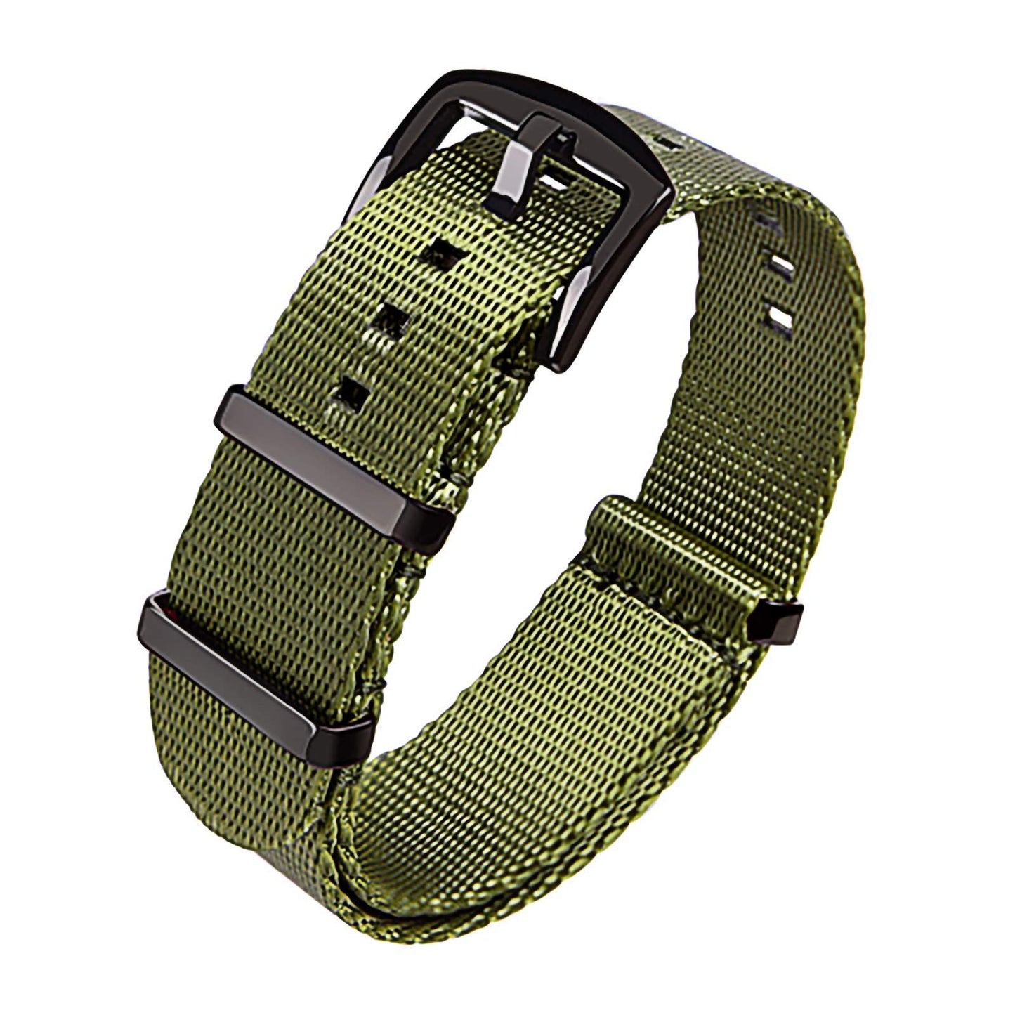 HOTRitche Military Ballistic Nylon Watch Strap with Heavy Buckle 18mm 20mm 22mm Premium Nylon Watch Bands for Men Women