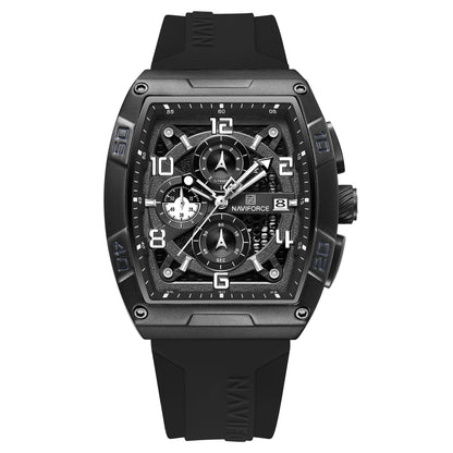 HOTNAVIFORCE Men Quartz Watch Auto Date Week Business Dress Analog Wrist Watches