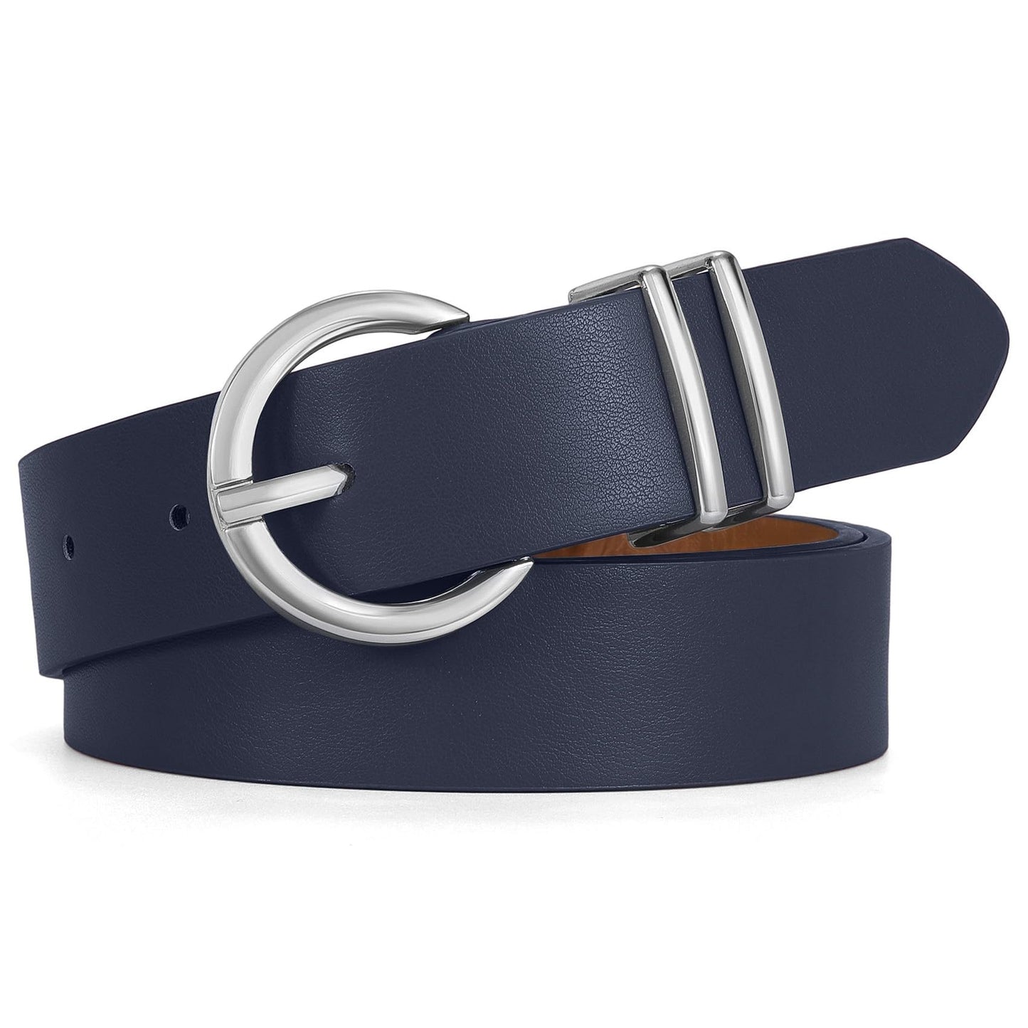 HOTWHIPPY Women Leather Belt Fashion Design belt Gold Buckle Ladies Belt for Jeans Pants Dresses
