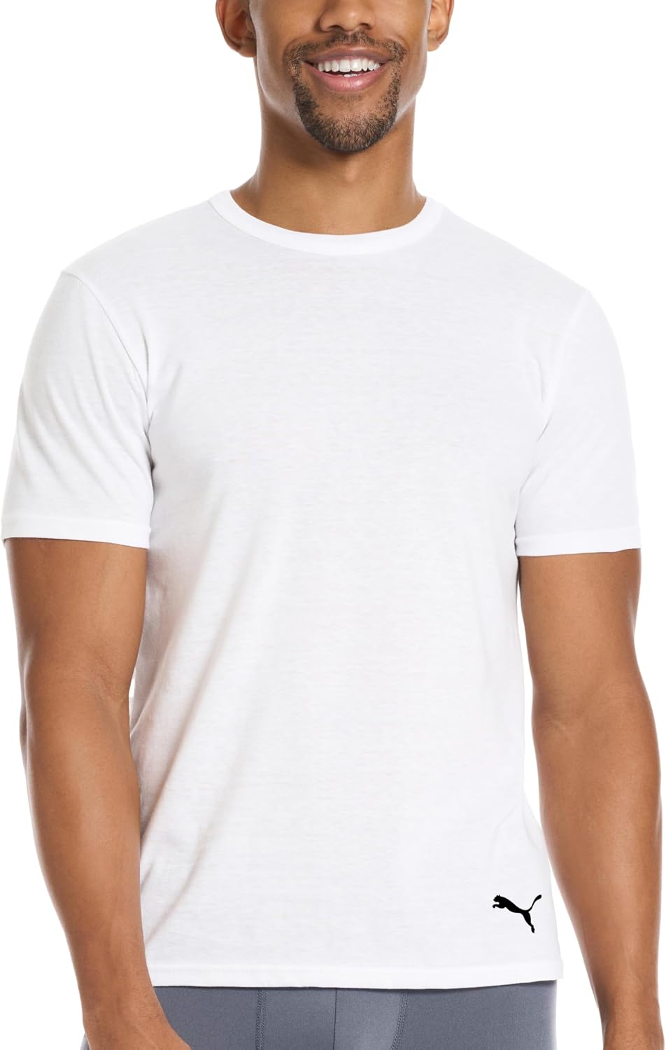 HOTPuma Men's 4 Pack Cotton Crewneck Short Sleeve T-Shirt