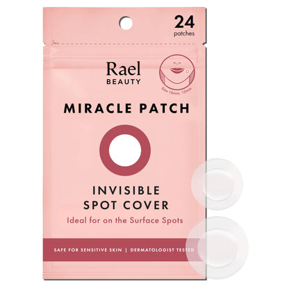 HOTRael Miracle Invisible Spot Cover Hydrocolloid Acne Pimple Patches (96 Ct) | Ultra-Thin Patch for Face, Absorbs Fluid From Blemishes, Facial Sticker, Korean Skin Care, Pore Care, 2 Sizes