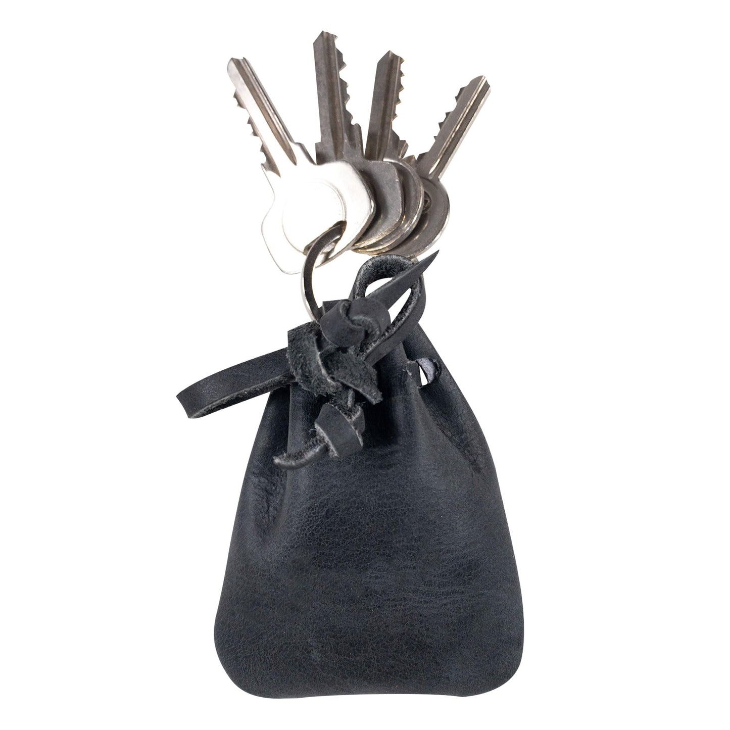 HOTHide & Drink, Mini Medieval Pouch Keychain, Tiny Bag with Keyring, Coin Organizer, Coin Pouch, Full Grain Leather, Handmade