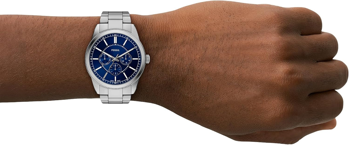HOTFossil Men's Watch, Pearson Multifunction Stainless Steel Watch for Men