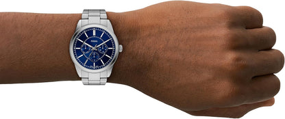 HOTFossil Men's Watch, Pearson Multifunction Stainless Steel Watch for Men
