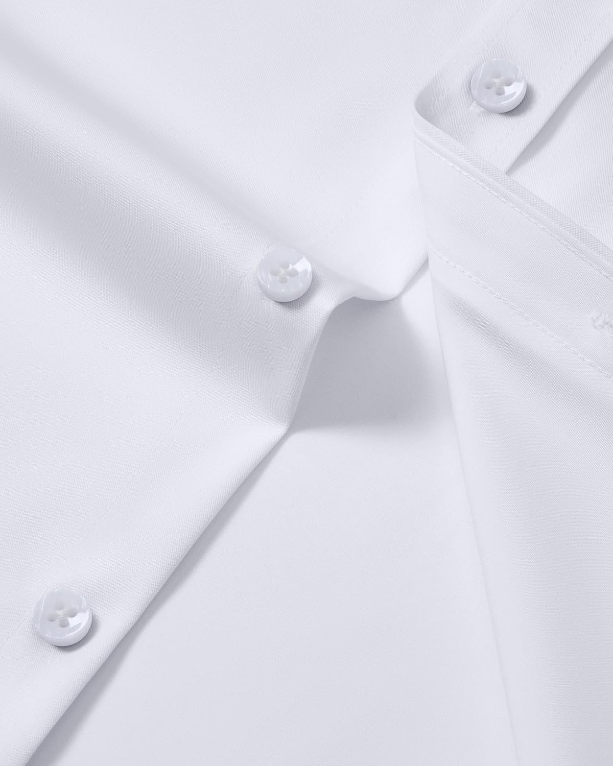 HOTMens Wrinkle Free Dress Shirts Regular Fit Business Button Down Shirt Formal Long Sleeve Wedding Stretch Shirts
