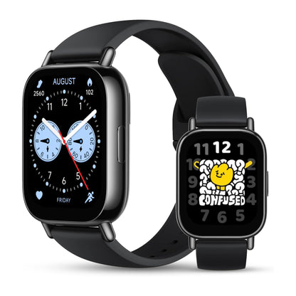 HOTXiaomi Redmi 5 Lite Smart Watch, Step Counter Watch for Women Men with 1.96" LCD Large Display, 140 Sports Modes, 5ATM Waterproof (Lite-Black)