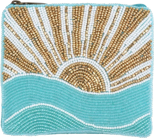 HOTBamboo Trading Hand-Beaded Rising Sun Essential Pouch