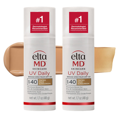HOTEltaMD UV Daily SPF Face Sunscreen Moisturizer with Zinc Oxide, Daily Face Moisturizer with SPF, Sunscreen for Dry Skin