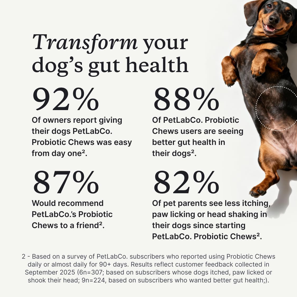 HOTPetLab Co. Probiotic Chews for Dogs, 30 Soft Chews, Salmon | 8-strain probiotic blend with prebiotics to support digestive health, skin and seasonal allergy support