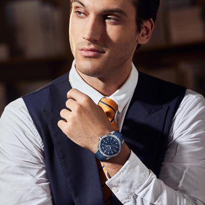 HOTSAPPHERO Mens Watch 50M Waterproof Luminous Quartz Analog Watches with Date Display Casual Stylish Work Business Classic Silicone Strap Men's Wrist Watches Elegant Gifts for Men