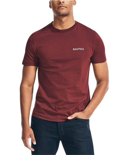 HOTNautica Men's Short Sleeve Solid Crew Neck T-Shirt Shirt