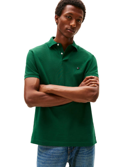 HOTTommy Hilfiger Men's Short Sleeve Polo Shirts in Classic Fit with Stretch and Organic Pique Cotton