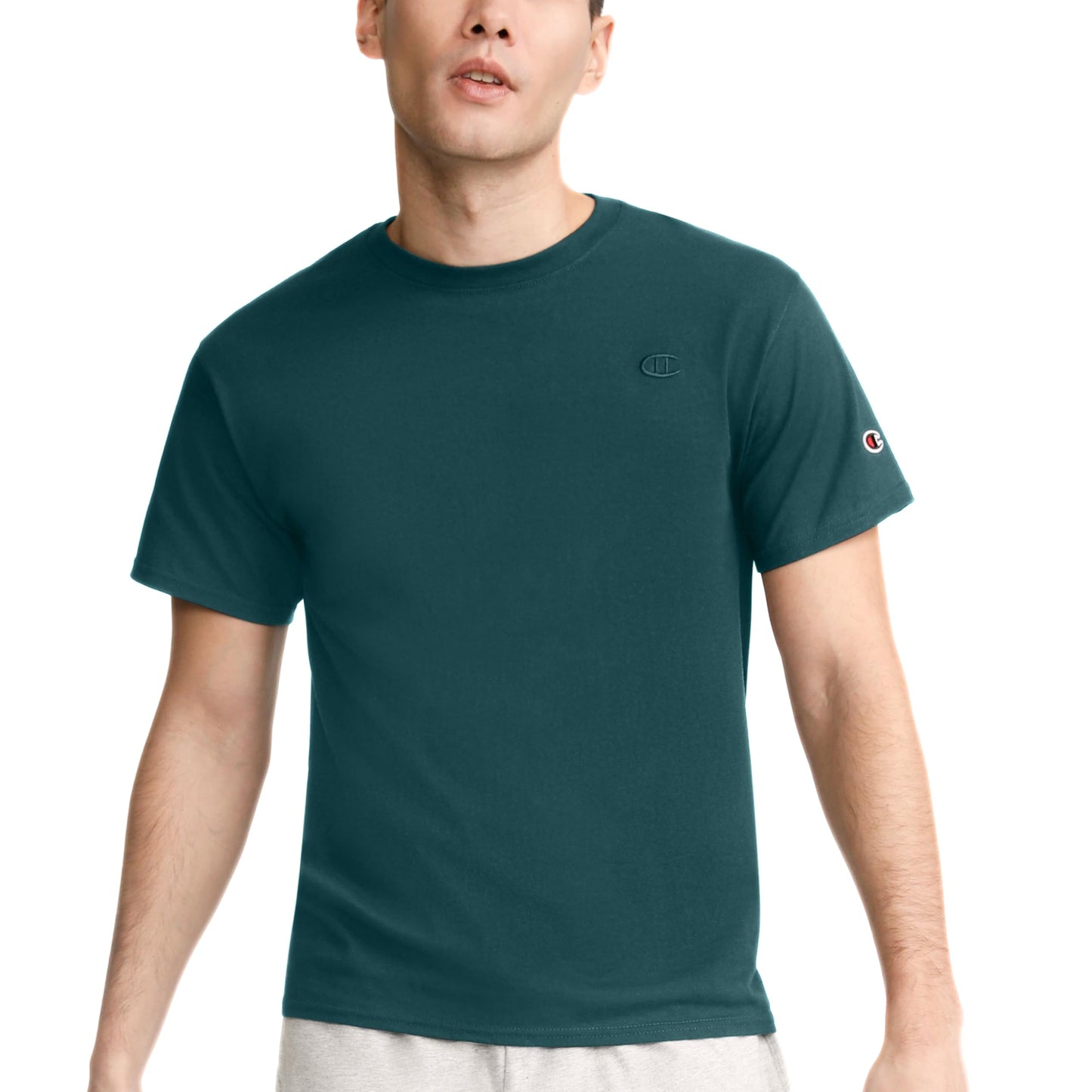 HOTChampion Men's Classic Short Sleeve T-Shirt, Standard Fit, Midweight 100% Cotton, Available in Regular and Big & Tall