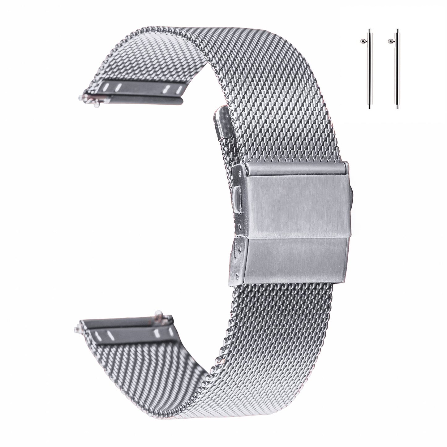 HOTEACHE Stainless Steel Mesh Watch Band for Men Women, Quick Release Mesh Watch Straps 12mm 14mm 16mm 18mm 20mm 22mm