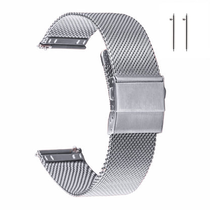 HOTEACHE Stainless Steel Mesh Watch Band for Men Women, Quick Release Mesh Watch Straps 12mm 14mm 16mm 18mm 20mm 22mm