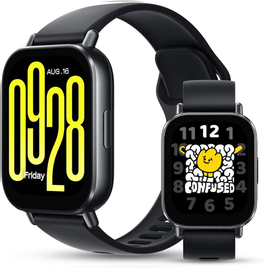 HOTXiaomi Redmi 5 Active Smart Watch, Step Counter Watch for Women Men with 2" LCD Large Display, 140 Sports Modes, 5ATM Waterproof (Active-Midnight Black)