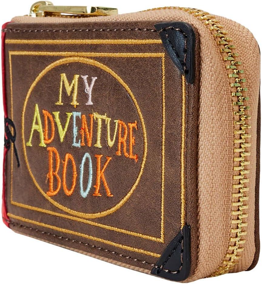 HOTLoungefly Up 15th Anniversary Adventure Book Accordion Zip Around Wallet, Black