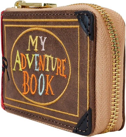 HOTLoungefly Up 15th Anniversary Adventure Book Accordion Zip Around Wallet, Black