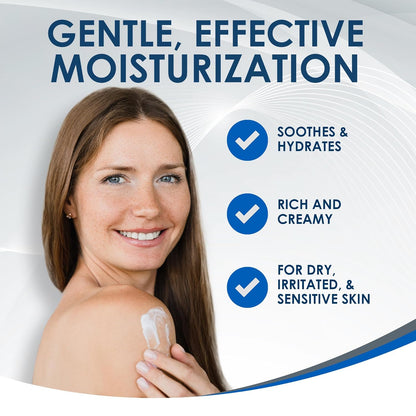 HOTVanicream Moisturizing Cream with Pump Dispenser, 16 Oz, Formulated without Common Irritants for Sensitive Skin, Body & Face Moisturizer, Restores Moisture & Soothes Irritated, Itchy Areas