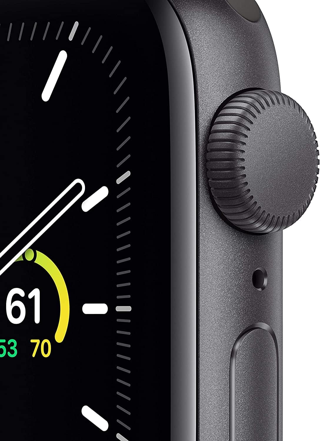 HOTApple Watch SE (GPS, 40mm) - Space Gray Aluminum Case with Black Sport Band (Renewed)