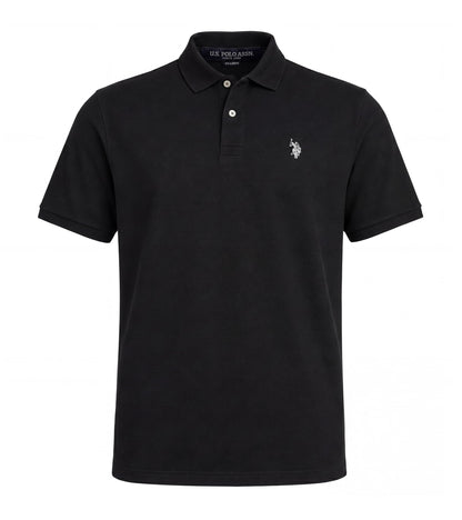 HOTU.S. Polo Assn. Men's Classic Polo Shirt, Two-Button Closure Pique Polo Shirt, Summer Fashion Golf Shirt | Two-Button Closure Pique Polo Shirt, Summer Fashion Golf Shirt