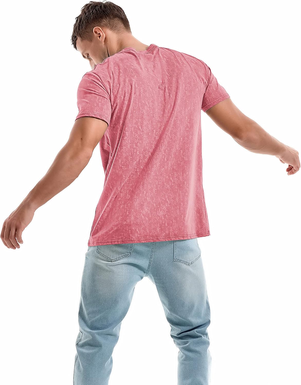 HOTKLIEGOU Men's T-Shirts - Premium Cotton Crew Neck Tees S - 4XL