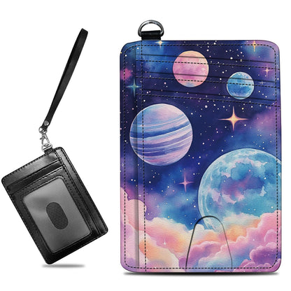 HOTCute Credit Card Holder with Zipper, Crow Skull RFID-Blocking Card Case Small Wallet for Women Men, Multi-slot Card Organizer Case Travel Accordion Wallet