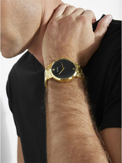 HOTGuess Stainless Steel Genuine Diamond Dial Watch