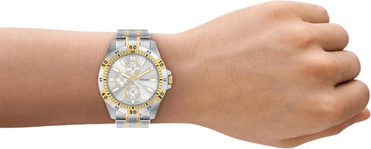 HOTFossil Men's Watch, Garrett Multifunction Stainless Steel Watch for Men