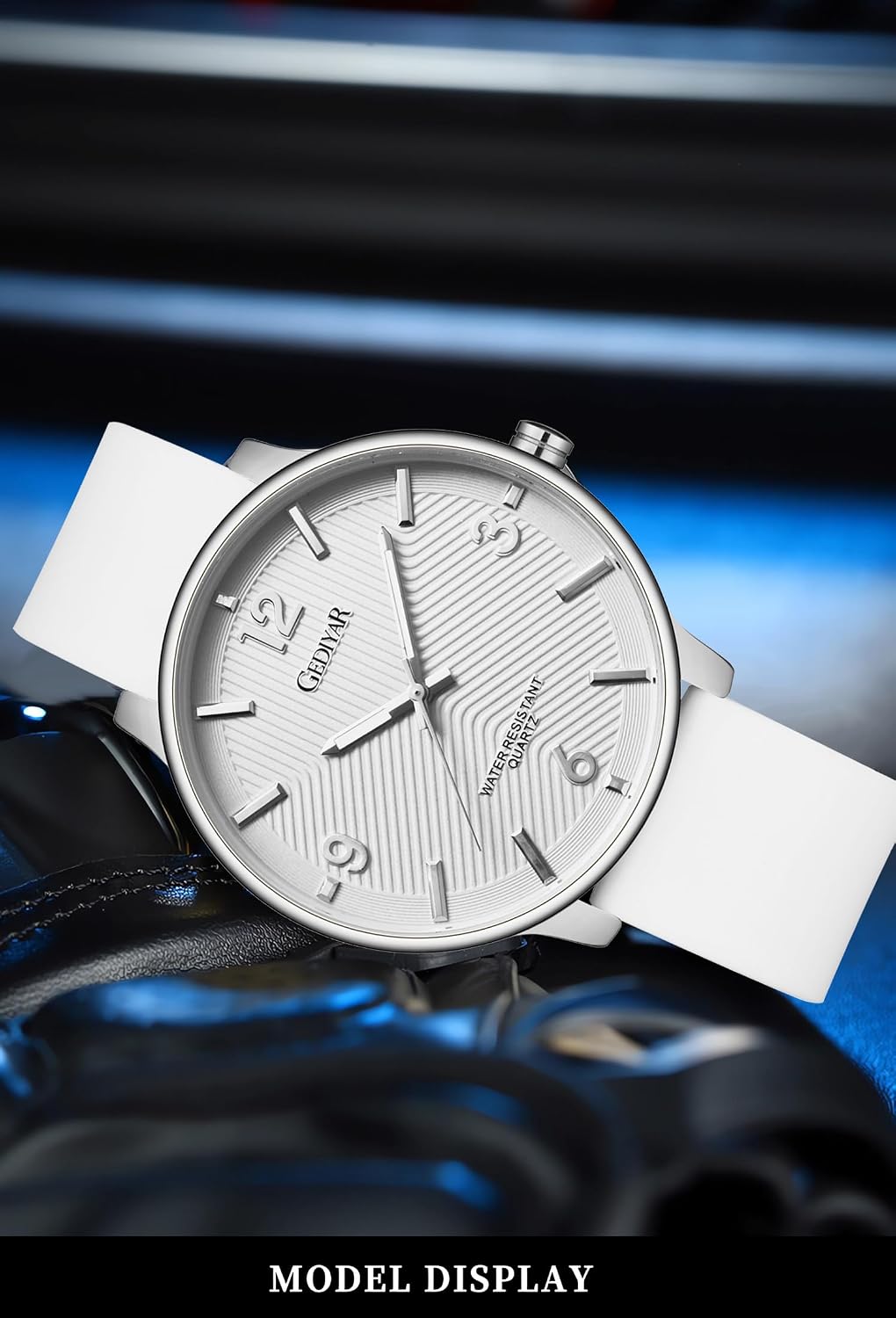 HOTMen's Fashion Minimalist Wrist Watch Waterproof Watches Simple Ultra Thin Analog Quartz Silicone Watch for Men
