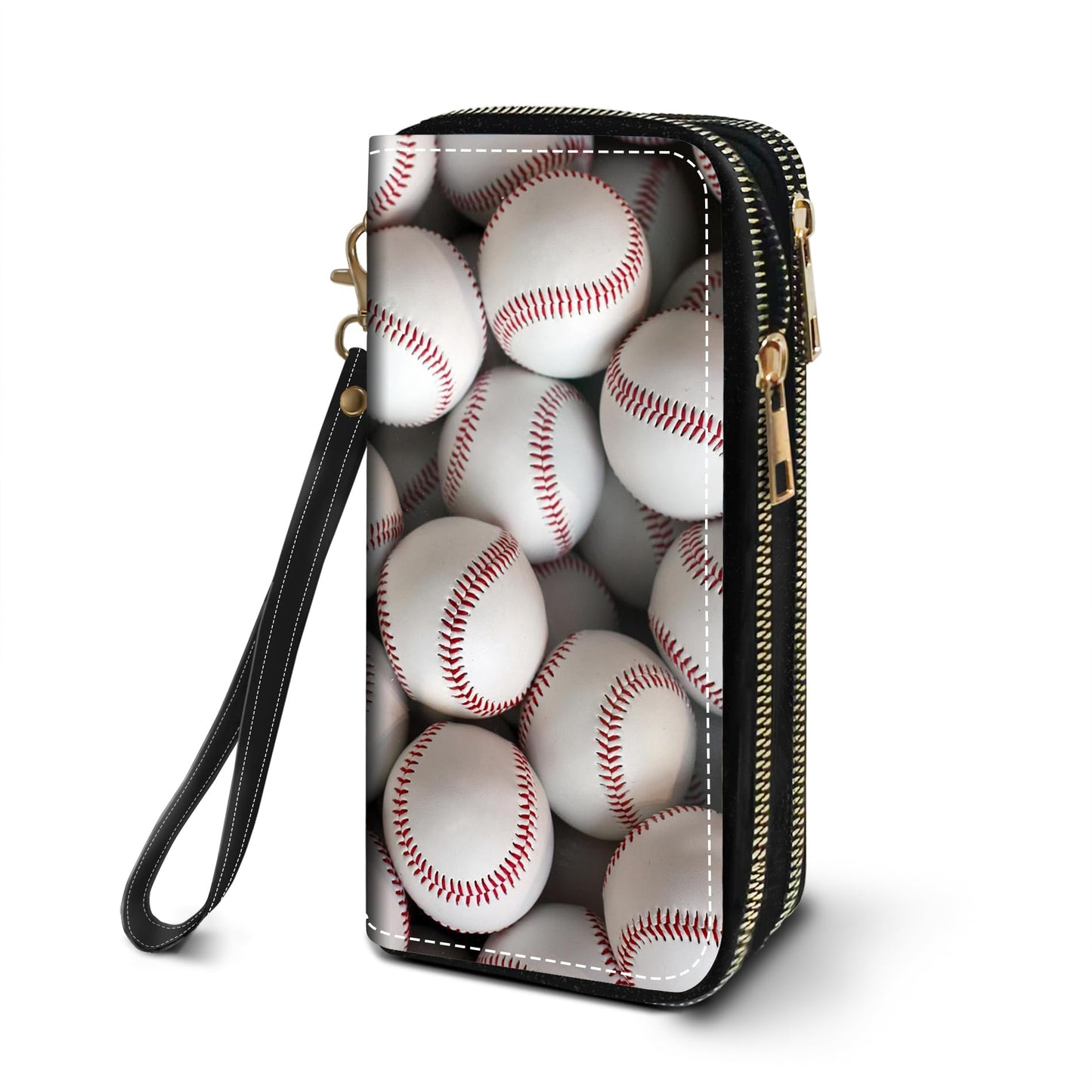 HOTWomen's Large Capacity Wallet PU Leather Double Zipper Clutch Purse Multifunctional Wallet with Removable Wristlet Strap for Smart Phone/Coin/Card/Cash, Flower Butterfly