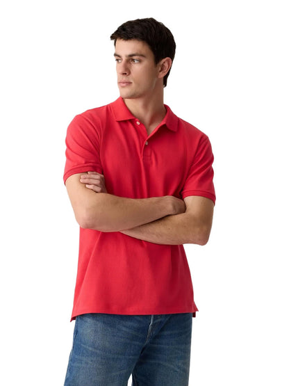 HOTGap Men's Stretch Pique Polo Shirt